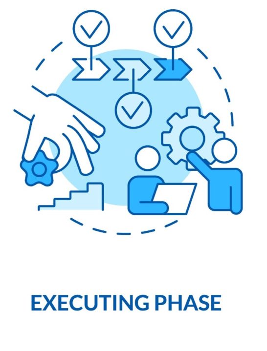 Executing phase icon for Revisioned